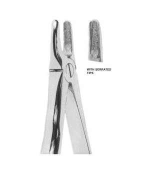 EXTRACTING FORCEPS WITH ANATOMICALLY SHAPED HANDLE