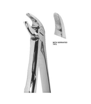 EXTRACTING FORCEPS WITH ANATOMICALLY SHAPED HANDLE