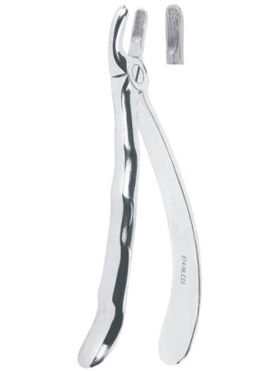 EXTRACTING FORCEPS WITH ANATOMICALLY SHAPED HANDLE