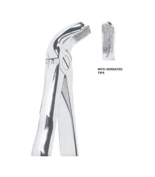 EXTRACTING FORCEPS WITH ANATOMICALLY SHAPED HANDLE