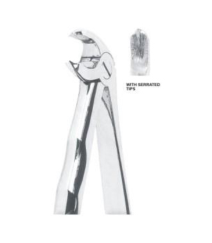 EXTRACTING FORCEPS WITH ANATOMICALLY SHAPED HANDLE