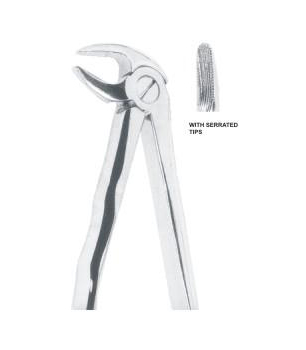 EXTRACTING FORCEPS WITH ANATOMICALLY SHAPED HANDLE