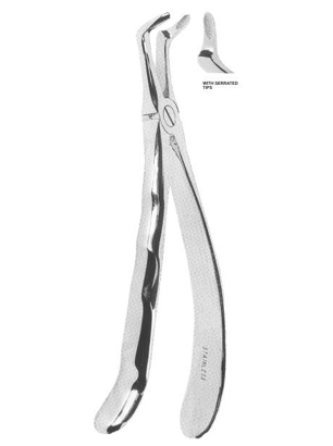 EXTRACTING FORCEPS WITH ANATOMICALLY SHAPED HANDLE