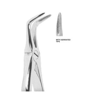 EXTRACTING FORCEPS WITH ANATOMICALLY SHAPED HANDLE