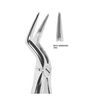 EXTRACTING FORCEPS WITH ANATOMICALLY SHAPED HANDLE